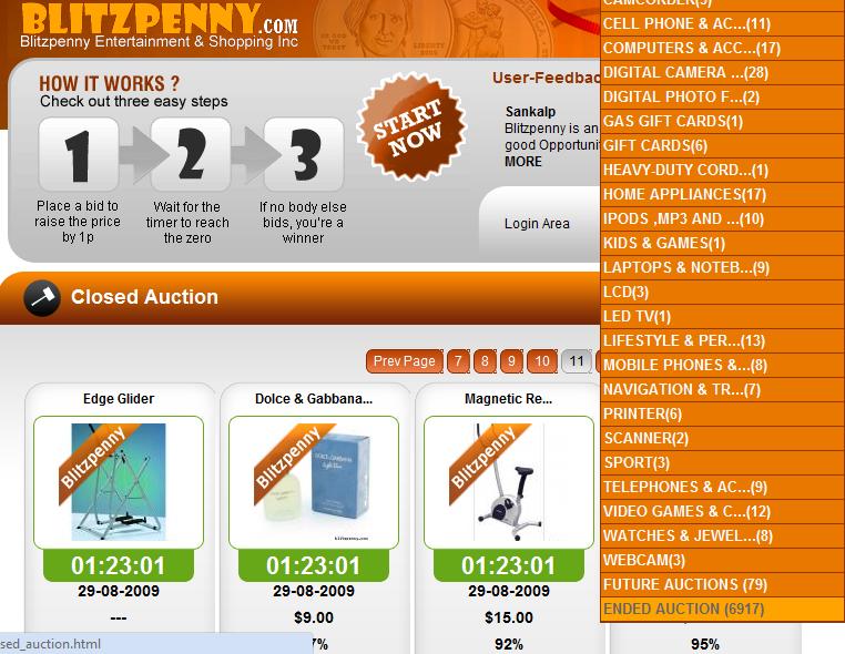 blitzpenny ended auction