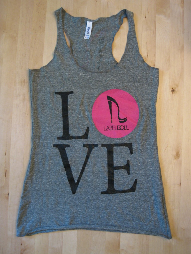 Free tank top I received in my Labeldoll.com win order: Penny auctions