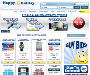 HappyBidday Penny Auctions