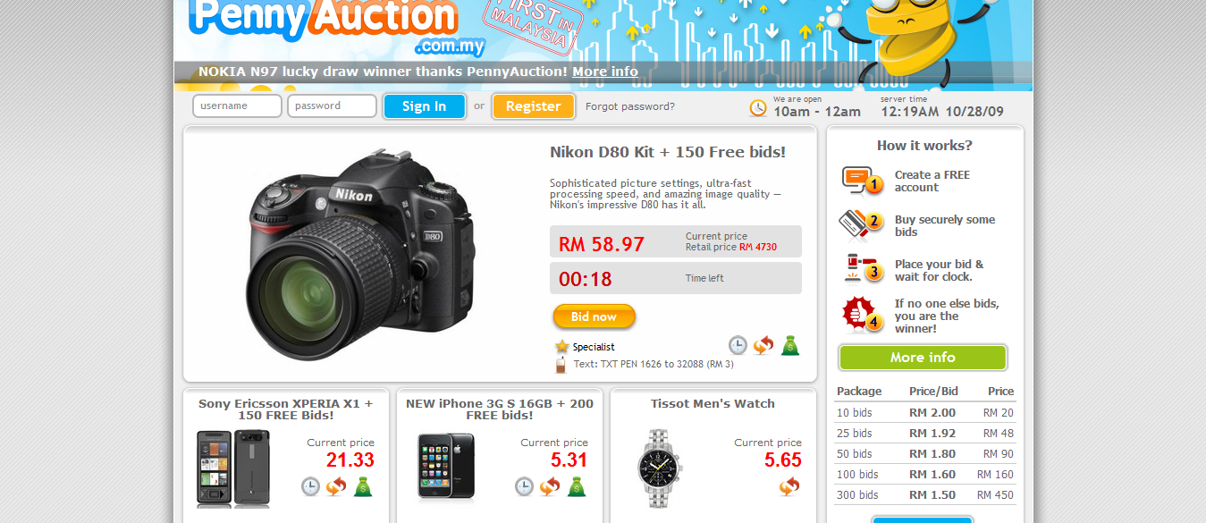 Penny Auctions Arrive in Malaysia Penny Auction Watch®